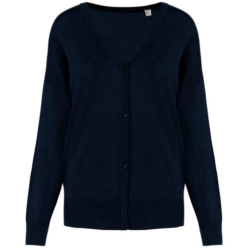 Damenstrickjacke aus Lyocell NS922 – Spasso in Navy Blue
