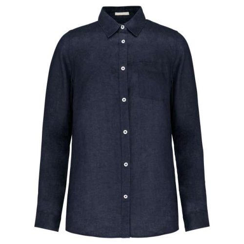 Men's Linen Shirt – Spasso in Navy Blue