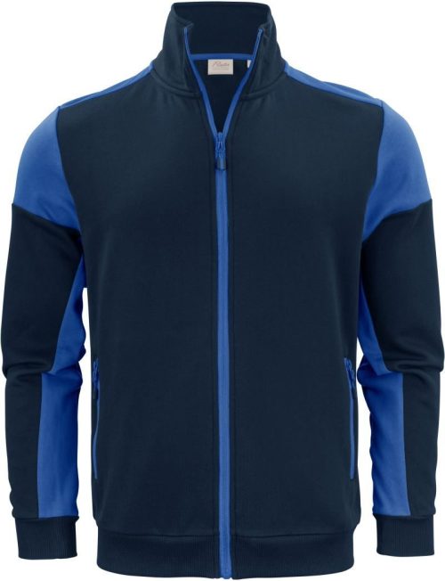 Herren Sweatjacke Prime Sweater Full Zip Men – Printer in Navy/Cobalt