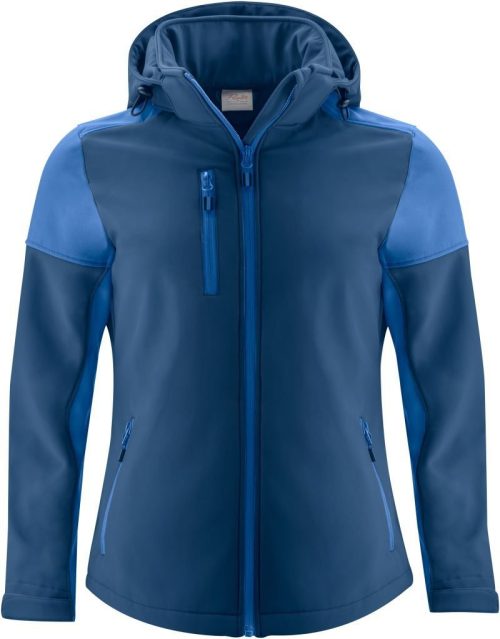Damen Softshell Jacke Prime Softshell Women – Printer in Navy/Cobalt
