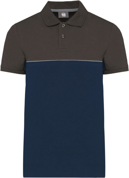 Workwear Piqué Polo WK 210 – WK in Navy/Dark Grey