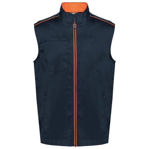 Herren Bodywarmer "Day-to-Day" WK 6148 – WK in Navy / Fluorescent Orange