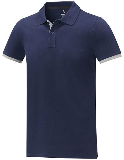 Men´s Morgan Polo – Elevate Life in Navy/Heather Grey
