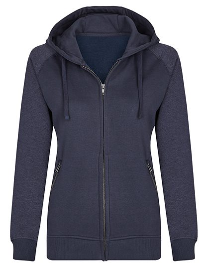my mate - Ladies´ Zip Hoody – Miners mate in Navy/Heather Navy