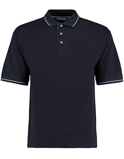 Classic Fit St. Mellion Polo – Kustom Kit in Navy/Light Blue