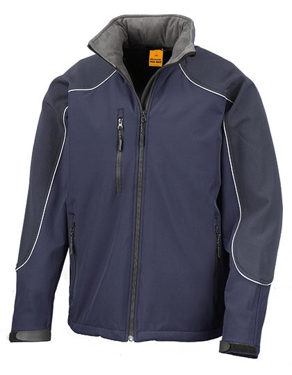 Hooded Soft Shell Jacket – Result Workguard in Navy/Navy