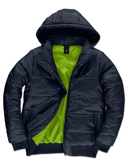 Men´s Jacket Superhood – B&C COLLECTION in Navy/Neon Green
