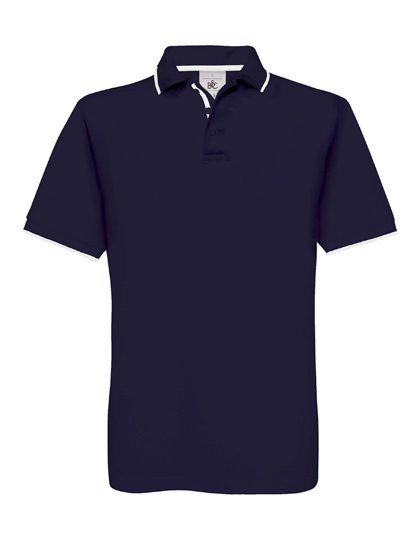 Polo Safran Sport – B&C BE INSPIRED in Navy/White