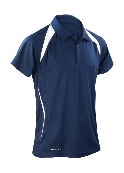 Herren Team Piqué Polo S 177M – Spiro in Navy/White