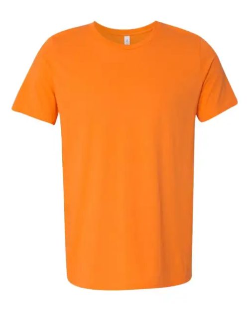 Unisex Poly-Cotton Short Sleeve Tee – Bella in Neon Orange