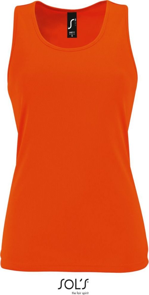 Damen Sport Tanktop Sporty TT Women – SOL'S in Neon Orange