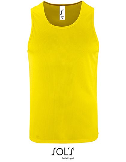 Men´s Sports Tank Top Sporty – SOL´S in Neon Yellow