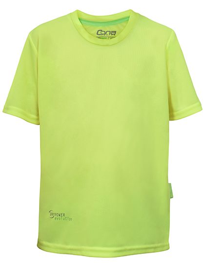 Kids Evolution Tech Tee – CONA SPORTS in Neon Yellow