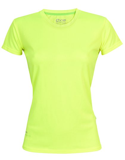 Ladies´ Evolution Tech Tee – CONA SPORTS in Neon Yellow