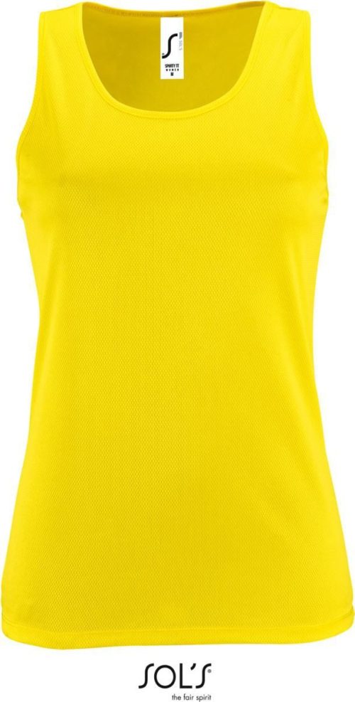 Damen Sport Tanktop Sporty TT Women – SOL'S in Neon Yellow