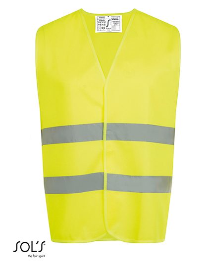 Unisex Secure Pro Safety Vest – SOL´S in Neon Yellow