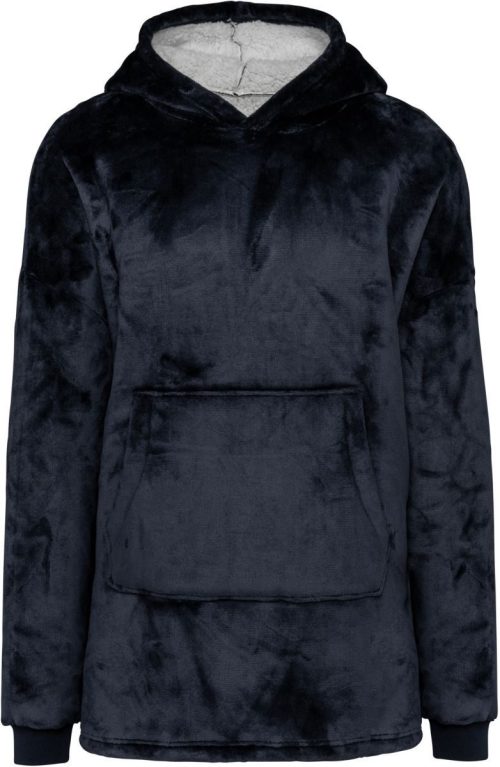 Loungewear Sherpafleece Kapuzen Sweater K 410 – Kariban in Night Navy