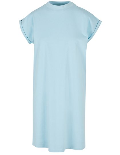 T-Shirt Kleid mit Stehkragen BY 101 – Build your Brand in Ocean Blue