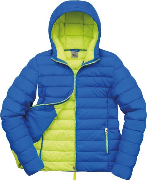 Damen Steppjacke "Snow Bird" R 194F – Result in Ocean Blue/Lime