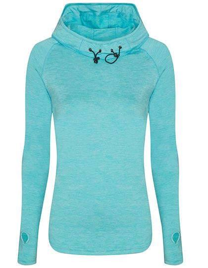 Women´s Cool Cowl Neck Top – Just Cool in Ocean Melange
