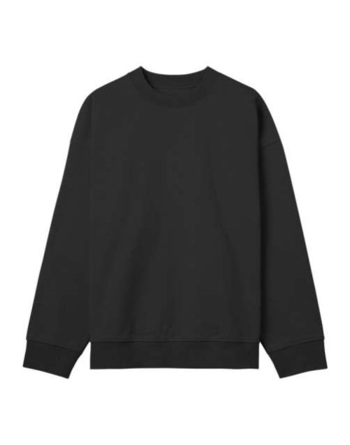 Mens Boxy Sweatshirt – True Blanks in Off Black