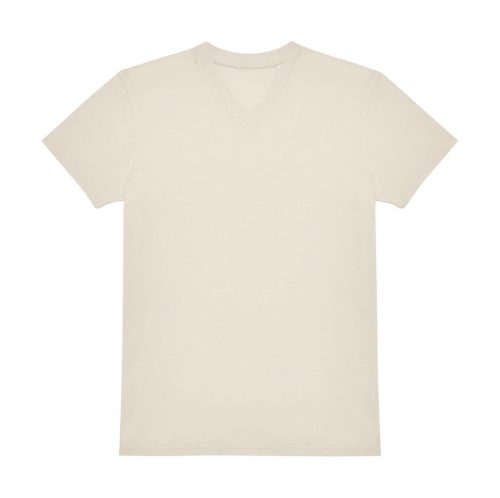 T-Shirt mit V-Ausschnitt #150 TU008 – B&C in Off White