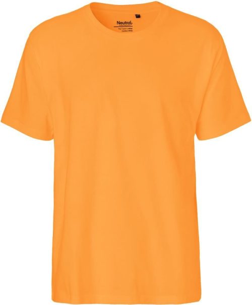 Schweres Herren Bio T-Shirt O 60001 – Neutral in Okay Orange