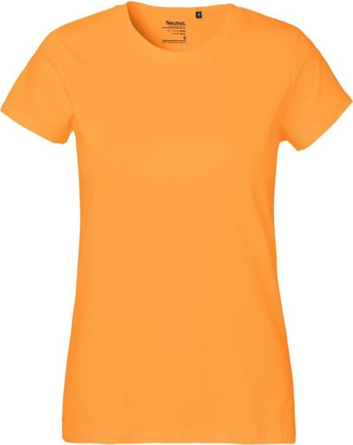Schweres Damen Bio T-Shirt O 80001 – Neutral in Okay Orange