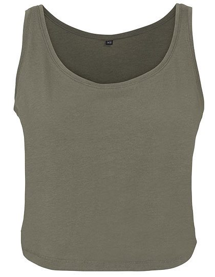 Ladies´ Oversized Tanktop – Build Your Brand in Olive