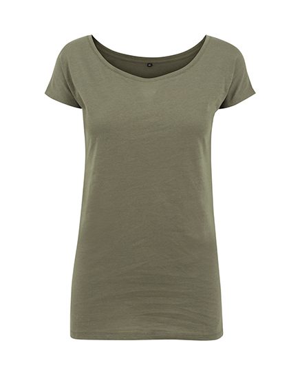 Ladies´ Wideneck Tee – Build Your Brand in Olive