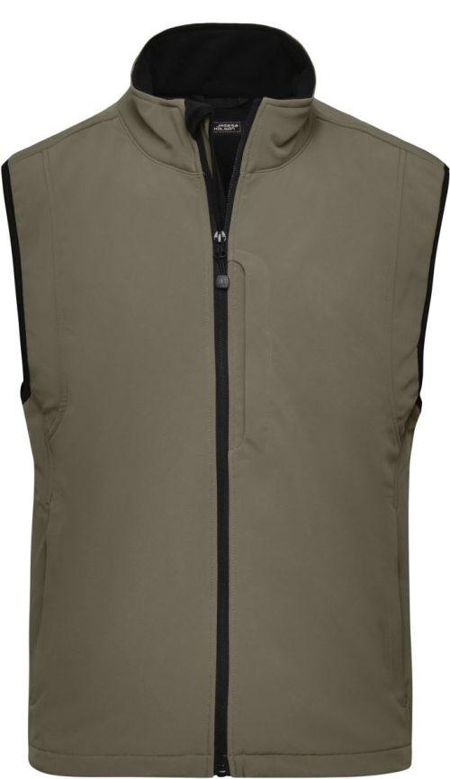 Herren 3-Lagen Softshell Gilet JN 136 – Daiber in Olive