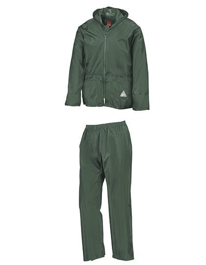 Waterproof Jacket & Trouser Set – Result in Olive Green