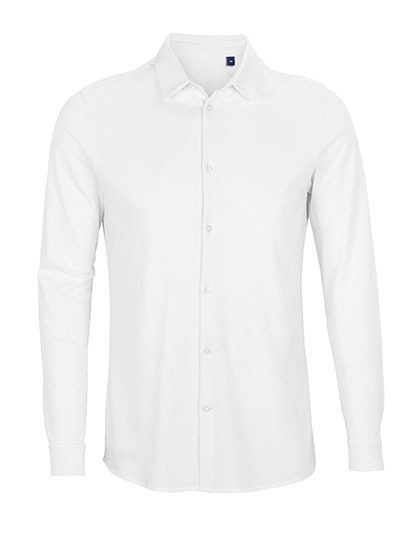Men´s Cotton Pique Shirt Basile – NEOBLU in Optic White