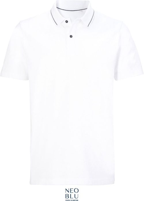 Schweres Unisex Piqué Polo Orel – NEOBLU in Optic White