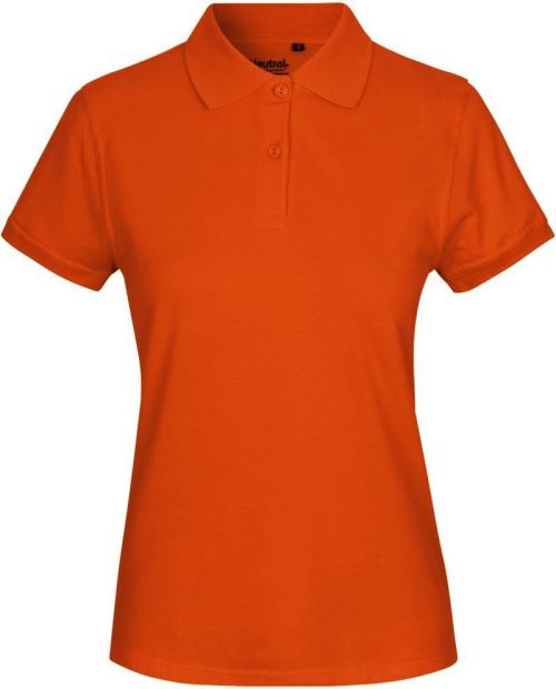 Damen Bio Piqué Polo O 22980 – Neutral in Orange