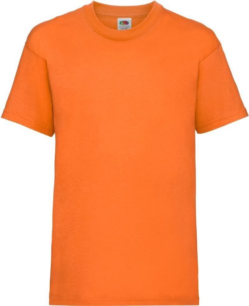 Kinder T-Shirt Kids Valueweight T – Fruit of the Loom in Orange