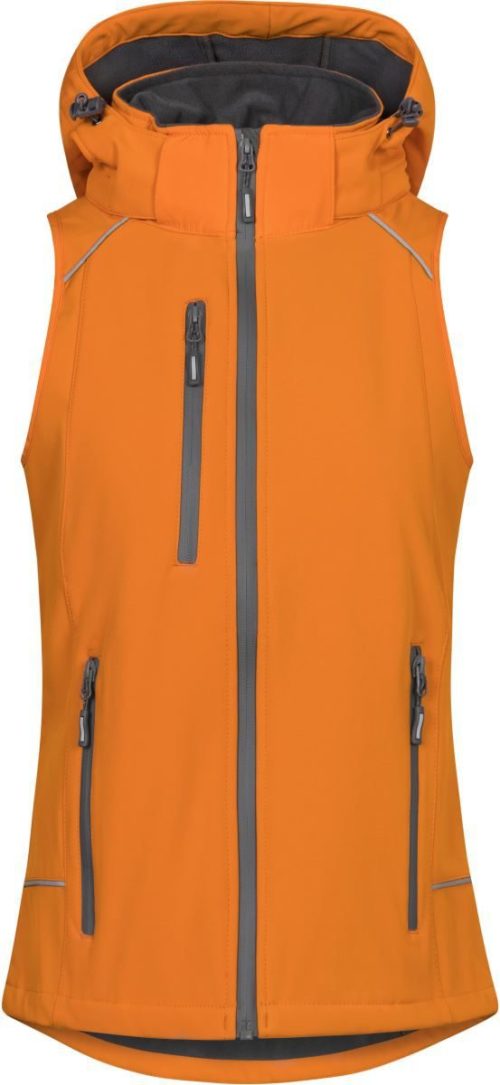 Damen 3-Lagen Softshell Bodywarmer 7845 – Promodoro in Orange