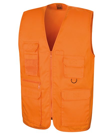 Safari Waistcoat – Result Workguard in Orange