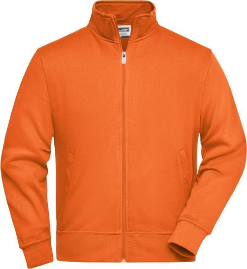 Sweatjacke mit Stehkragen JN 836 – Daiber in Orange