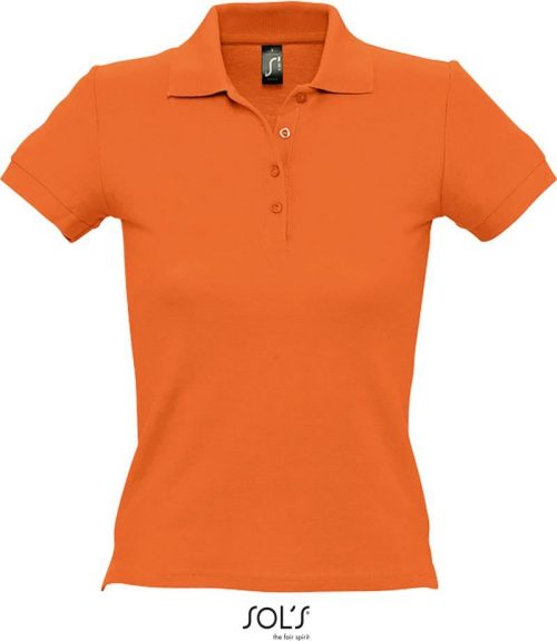 Damen Piqué Polo People – SOL'S in Orange