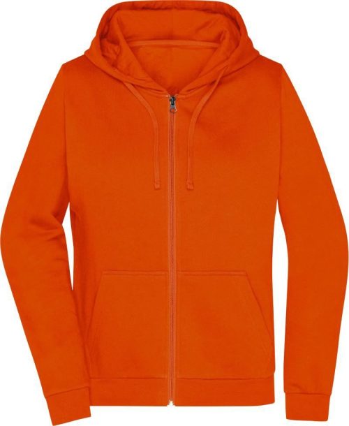 Damen Kapuzen Sweatjacke JN 755 – Daiber in Orange