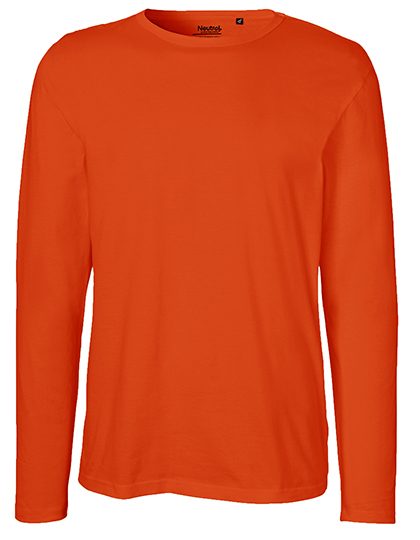 Herren T-Shirt langarm O 61050 – Neutral in Orange
