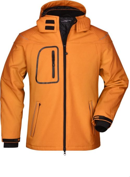 Herren 3-Lagen Winter Softshell Jacke JN 1000 – Daiber in Orange