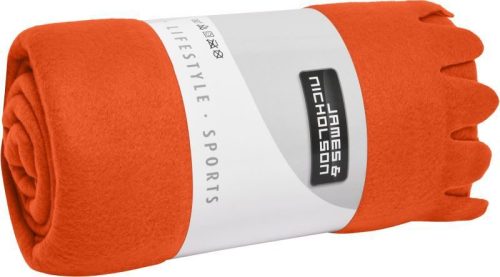 Fleece Decke mit Fransen JN 957 – Daiber in Orange