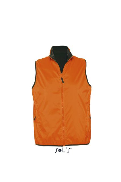 Sol's Winner - Unisex Contrasted Reversible Bodywarmer – SOL'S in Orange