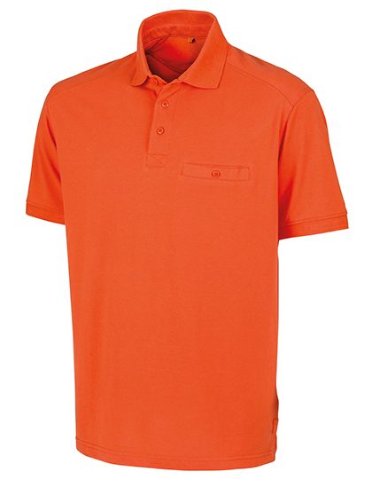 Apex Pocket Polo Shirt – Result Workguard in Orange