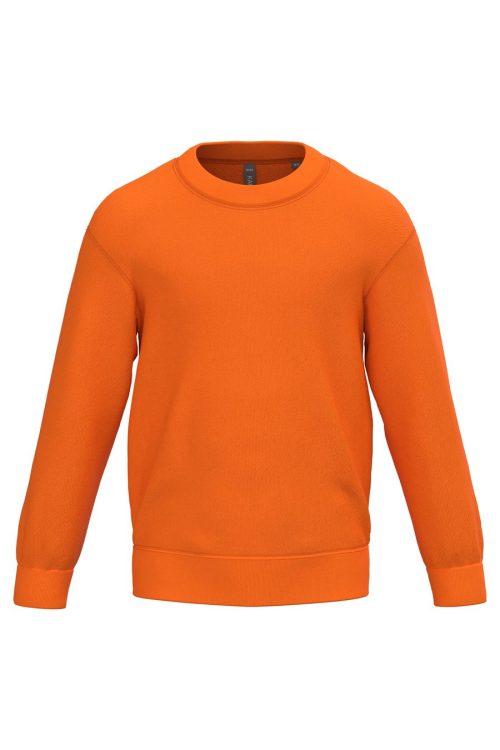 Kinder Rundhals-Sweatshirt K475 – Kariban in Orange