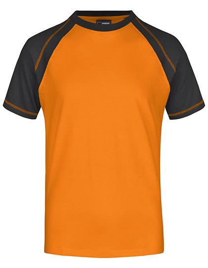 Men´s Raglan-T – Daiber in Orange/Black