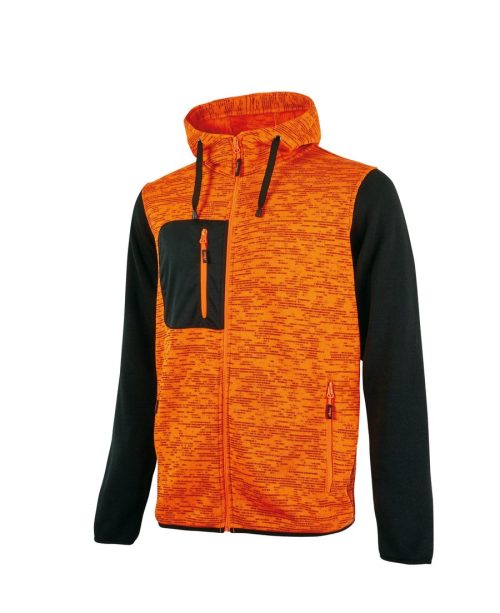 Kapuzensweatshirt Rainbow EY174 – U-Power in Orange Fluo