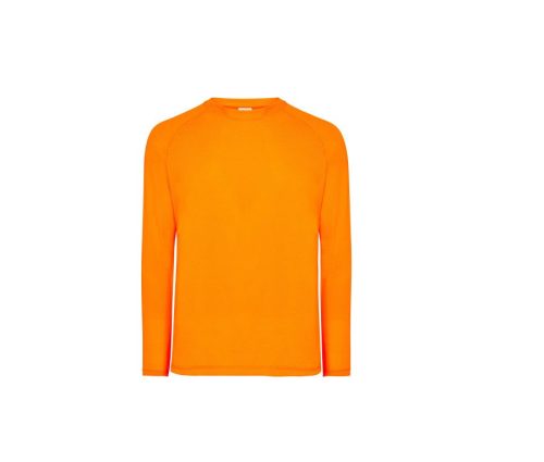 Man Long Sleeve Sport T-Shirt SPORTMANLS – JHK in Orange Fluor